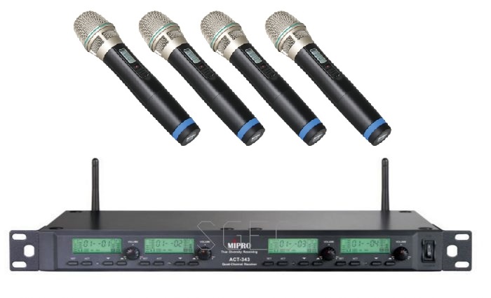 視紀音響 MIPRO 嘉強 ACT-343 1U 四頻 接收機 無線麥克風 公司貨 保固一年