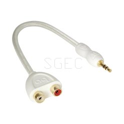 視紀音響 美國 AudioQuest 高音質 3.5mm-RCA 轉接線 3.5mm 轉 RCA 15cm