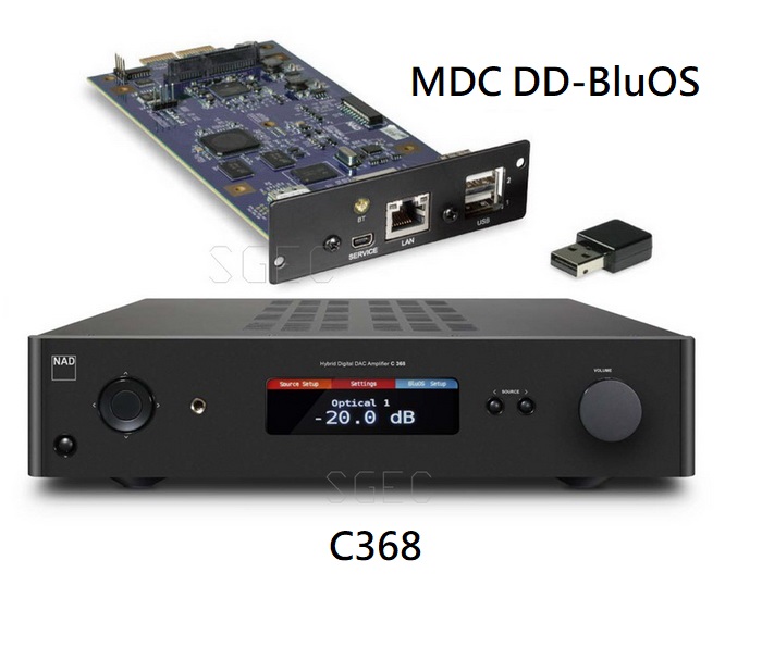 視紀音響 英國 NAD C368 數位 類比兩用 綜合擴大機 音響論壇最佳推薦 可挑選模組 變化 免費APP+DD-BluOS 2i 數位串流 - 無線高音質數位串流模組