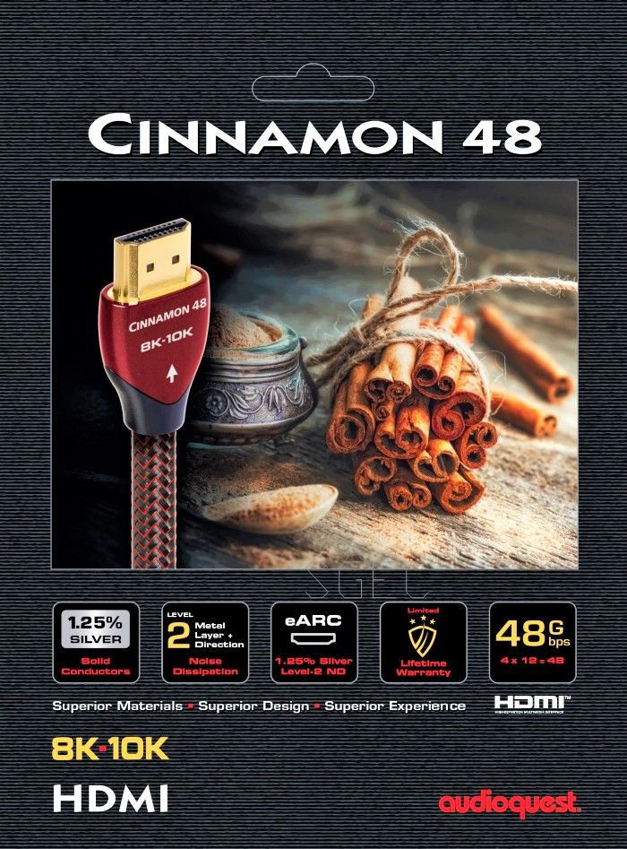 視紀音響 AudioQuest 美國 Cinnamon 48 肉桂 HDMI線 2.1版 eARC 2M 公司貨