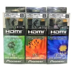 視紀音響 全新出清品 Pioneer 先鋒 HDC-FL15-K 高解像度 24K金端子 HDMI線 L型 90度 3D高速