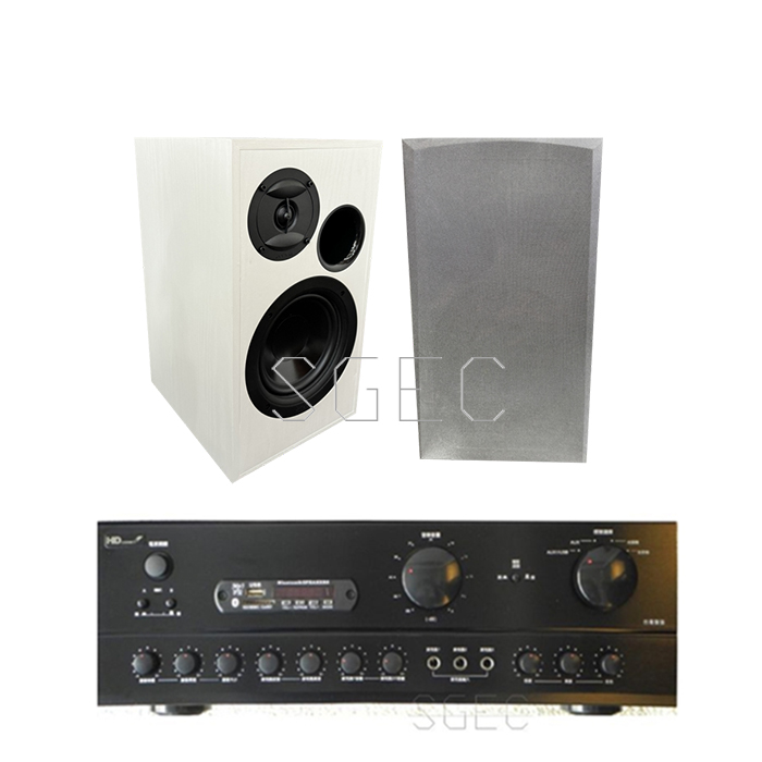 視紀音響 咖啡廳 餐廳音響  KTF DM-819 卡拉OK 喇叭 白色 一對 公司貨+ KA-350BT 150W 綜合擴大機 公司貨