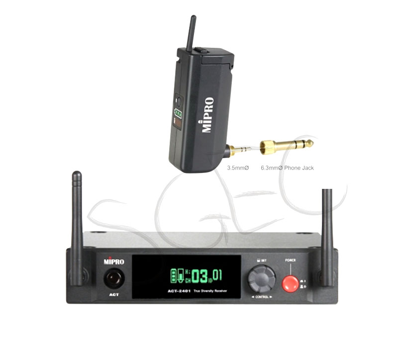 視紀音響 MIPRO 嘉強 MT-24 吉他 電子琴 專用發射器 ACT-2401 接收機模組 2.4G發射器專用 贈充電座 公司貨