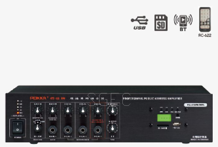 視紀音響 POKKA PA-120W / HDPLTB 廣播專用 FM USB SD 藍芽 高傳真擴大機 公司貨:圖片 2