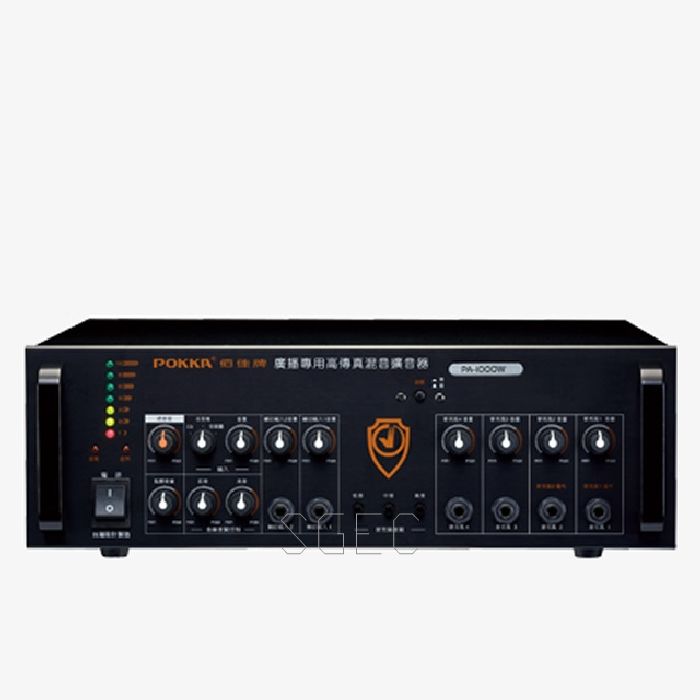 視紀音響 POKKA PA-1000W/H 純擴音器 最大輸出功率1000W 附電子式接點開機 公司貨