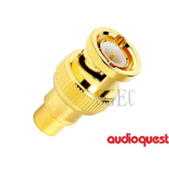 AudioQuest 美國 RCA2BNC-S 母 RCA 轉 BNC 公 24K鍍金 堅固耐用