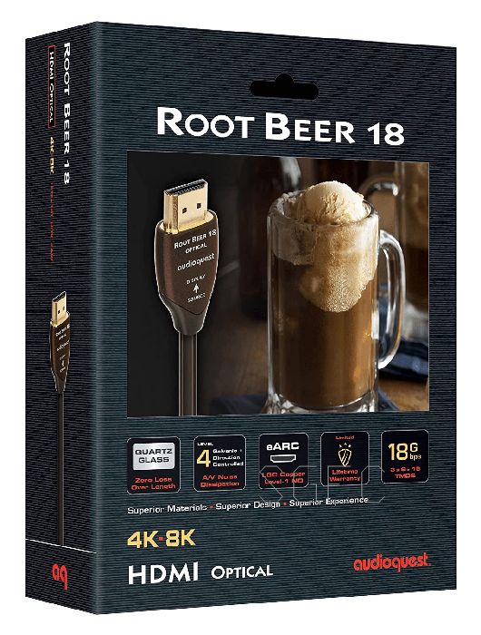 視紀音響 AudioQuest HDMI Root Beer 18 4K 光纖HDMI線 2.0版 25M 美國公司貨:圖片 3
