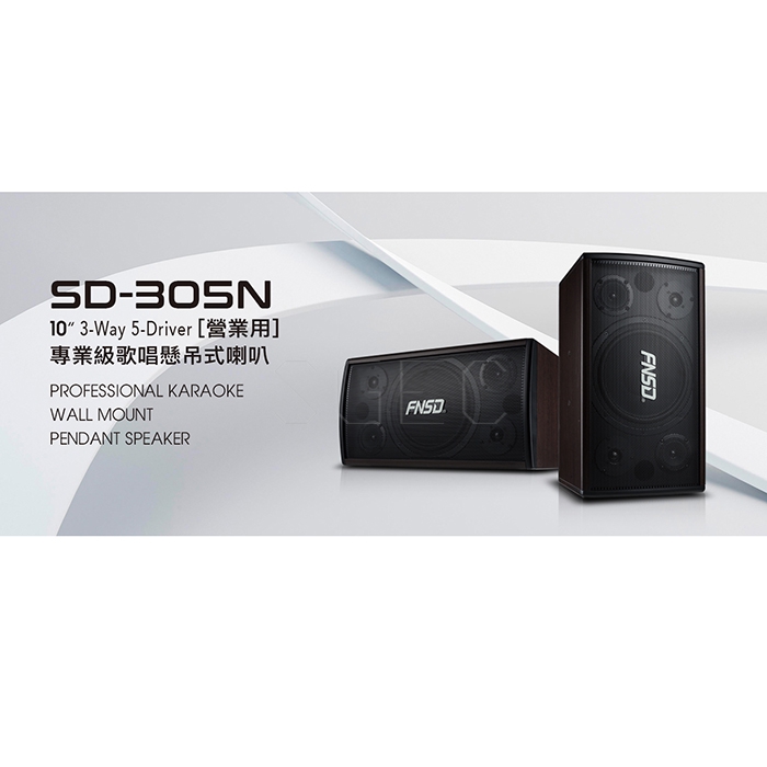 視紀音響 SD-305N 專業級 10吋 卡拉OK 懸吊式喇叭 一對 公司貨:圖片 2