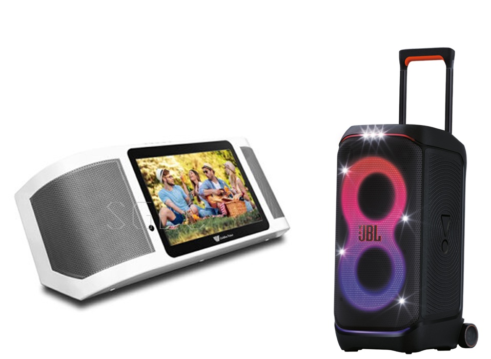 視紀音響 金嗓Golden Voice SUPERSONG 700+ 多媒體伴唱機 + JBL PartyBox STAGE 320 公司貨
