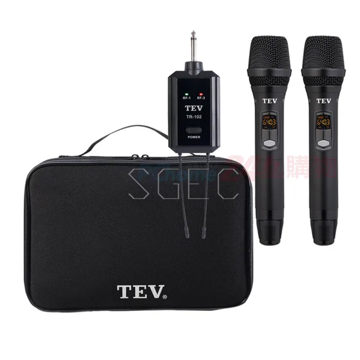 視紀音響 TEV 台灣電音 一對二 攜帶式 無線麥克風 TR-102 公司貨