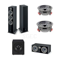 視紀音響 特惠 FOCAL 5.1聲道 Theva N2 +Theva CC + 100 ICW6 2支 + 重低音 Sw10 超低音喇叭