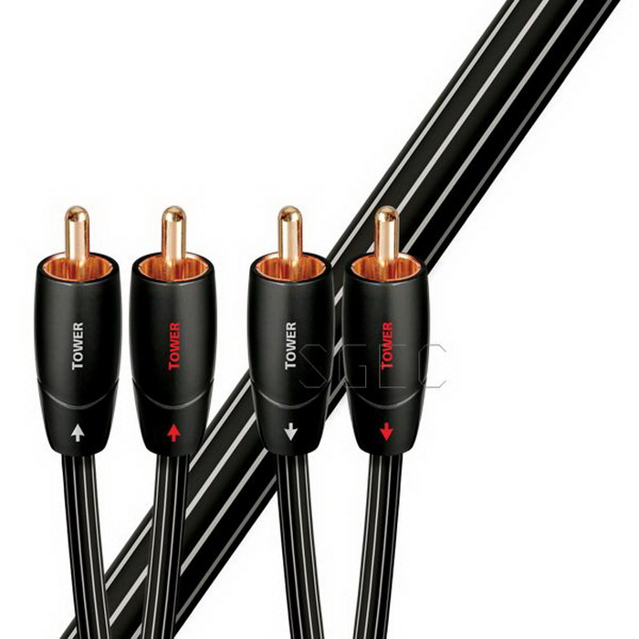 視紀音響 美國 AudioQuest 塔Tower 固體長結晶銅 LGC 訊號線 RCA-RCA 公司貨 1.5M