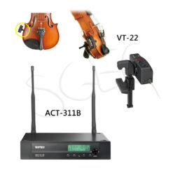 視紀音響 MIPRO 嘉強 VT-22 小提琴 專用 無線麥克風套件組 ACT-311 自動選訊 接收機 VT-32