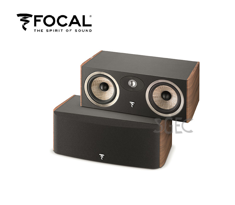 視紀音響FOCAL 法國Aria CC900 中置喇叭兩音路低音反射孔設計人聲飽滿