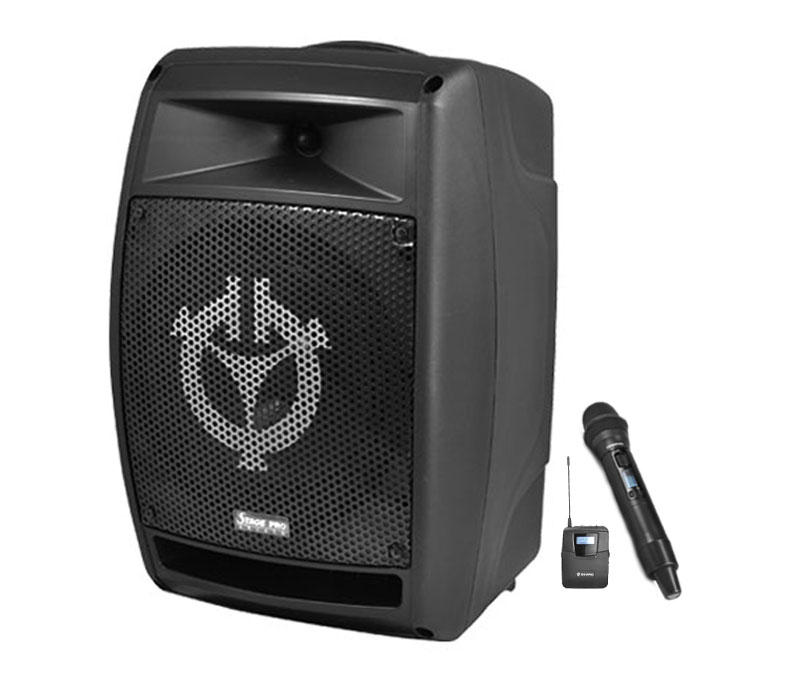 視紀音響 STAGE PRO 嘉友 Stage Pro 手提式 雙頻道 無線擴音機 CD USB SD MIC*1